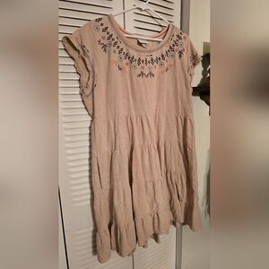 Knox Rose Blush Embroidered Dress